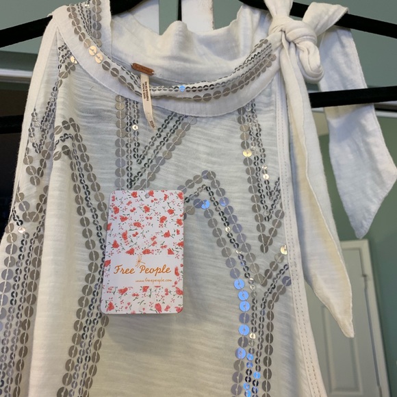 Free People white sequined top - Picture 7 of 7